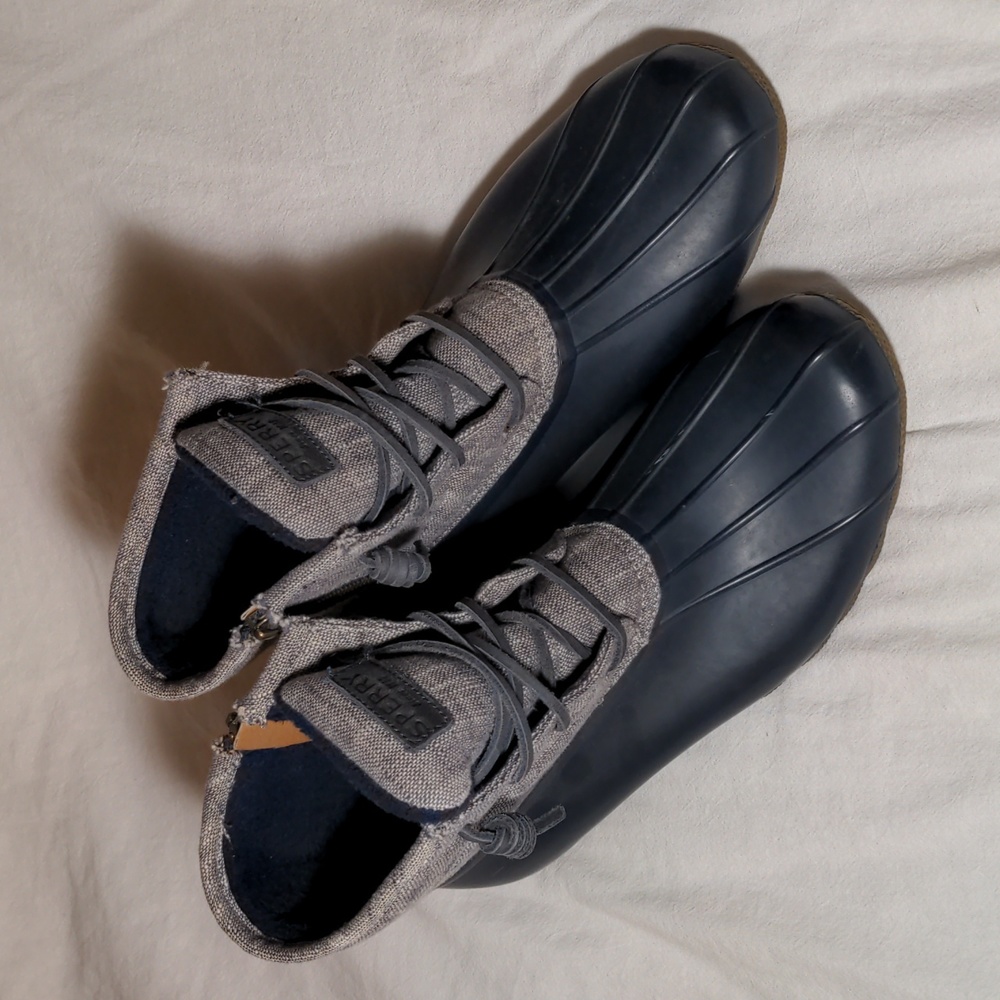 Sperry rubber duck boots